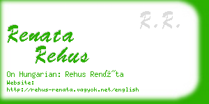 renata rehus business card